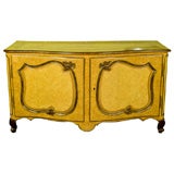 Antique Continental Credenza Buffet Paneled Two Door w/modern appeal