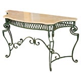 Free Standing Marble Top Console Table