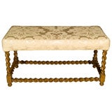 Barley Twist Upholstered English Bench