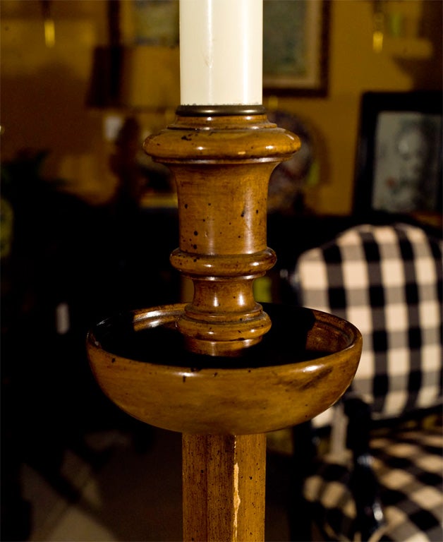 English PAIR Ratchet Floor Lamps with Shades