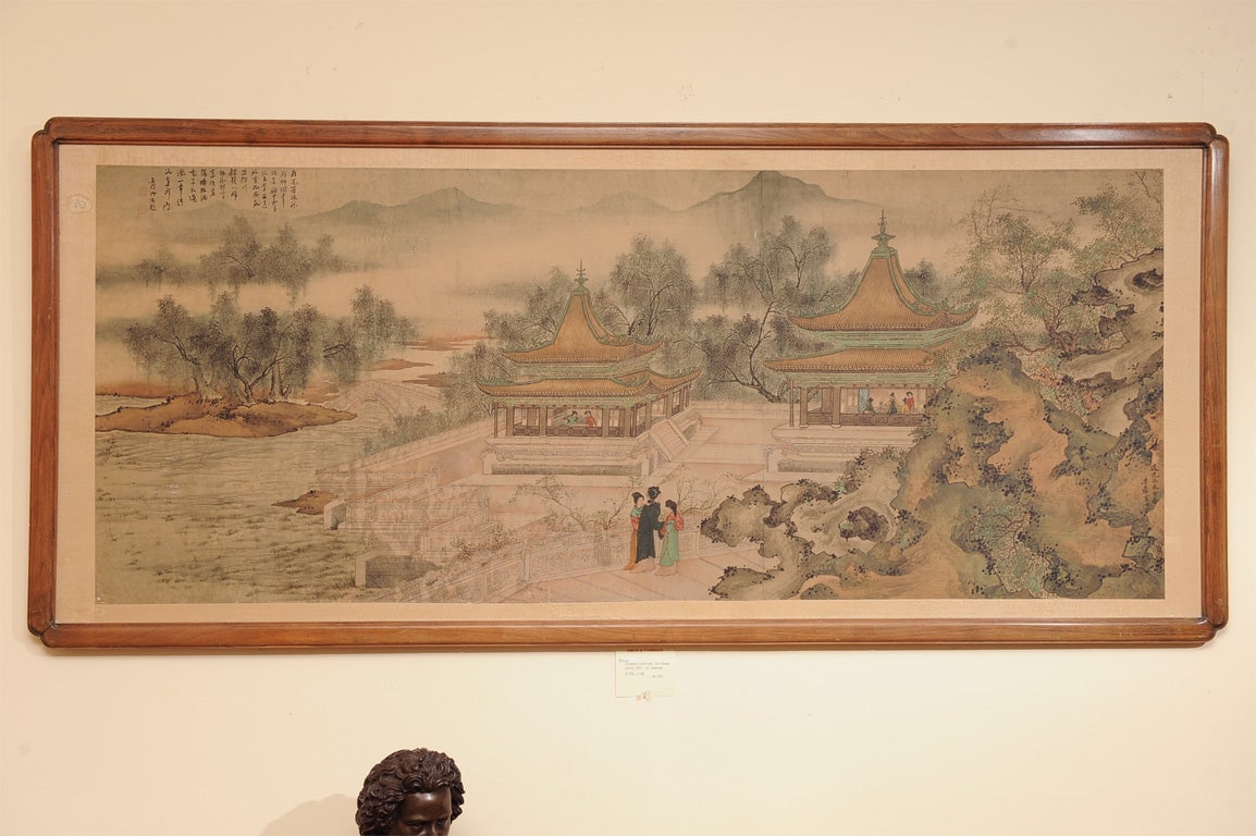 Painting on Silk In Good Condition In San Francisco, CA