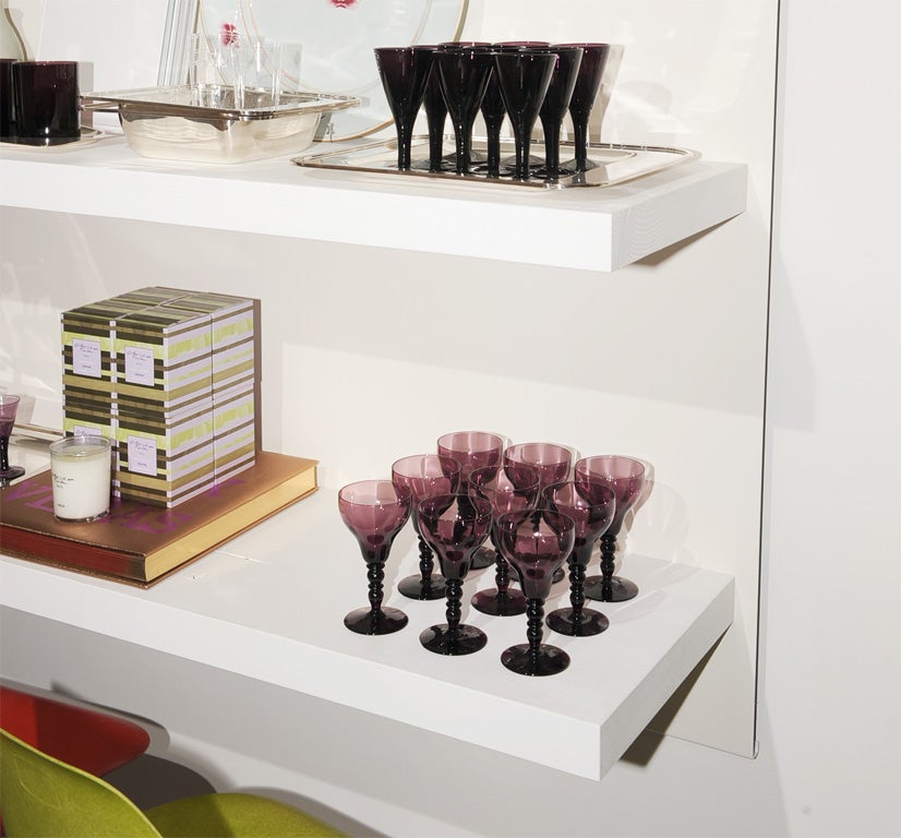 Set of Amethyst Goblets