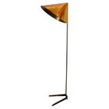 Bronze Floor Lamp with Pierced Shade by Kalmar, Austrian 1950s