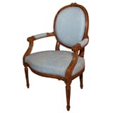 A pair of 19 th armchair Louis XVI style