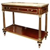 Louis XVI Mahogany Marble Top Console Desserte, ca 1790