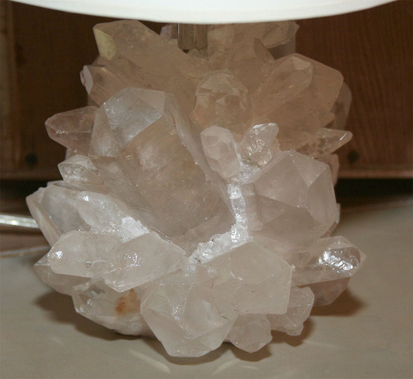Contemporary Liz O'Brien Editions Rock Crystal Lamp For Sale