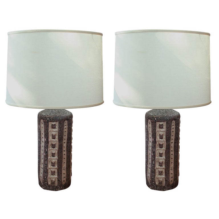 Vintage GUIDO GAMBONE PAIR OF LAMPS