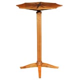 Scalloped Sycamore Art Deco Side Table