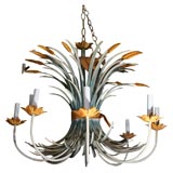 metal chandelier in country style
