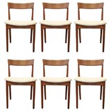 Set of 4 Teak Dining Chairs by Rosengren Hansen