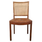 Mahogany, Caned, and Cognac Leather