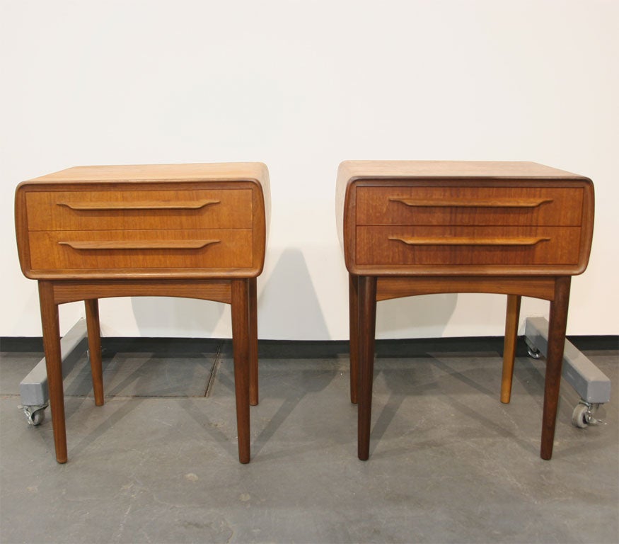 Steam Bent Night Stands by Hans Olsen