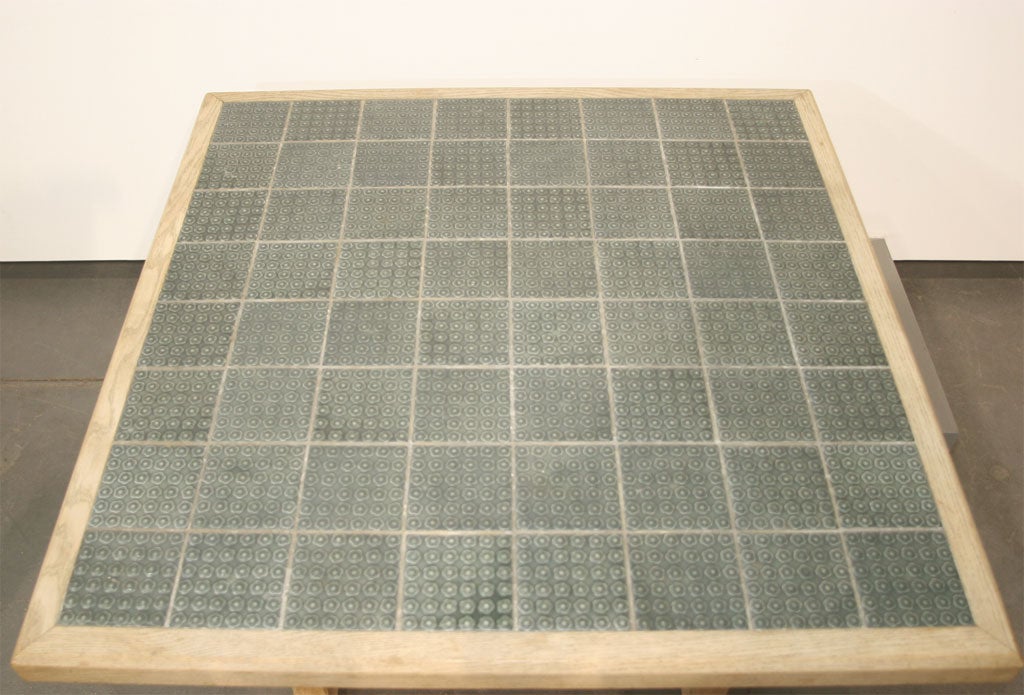 Mid-20th Century Oak Cocktail Table with Ceramic Tiles by Jens Quistgaard
