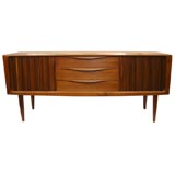 Teak Sideboard with Tambour Door by Eric Wortz