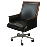 Leather Desk Chair by Torbjorn Afdal