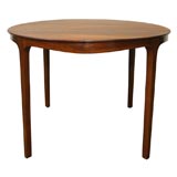 Round Rosewood Cocktail Table by Ole Wanscher