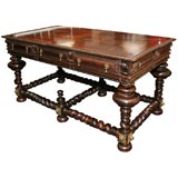 20th Century palisander and other exotic wood center table