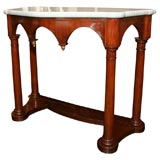 Mid-19th Century Neo-gothic mahogany console