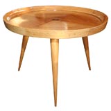 1950
s Brazilian tripod inlayed side table