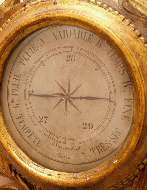 Giltwood Louis XVI Barometer