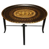 Antique French Empire tole tray.