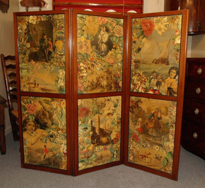 Antique Victorian screen.