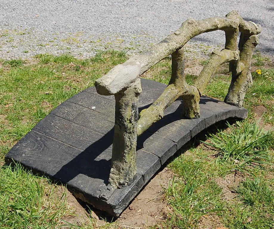 Faux Bois French Bridge In Good Condition In New York, NY