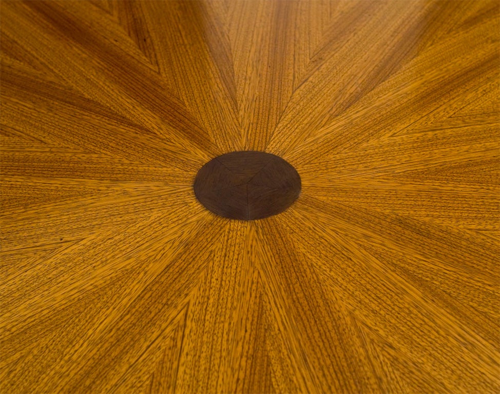 French Mid Century Round Dining Table