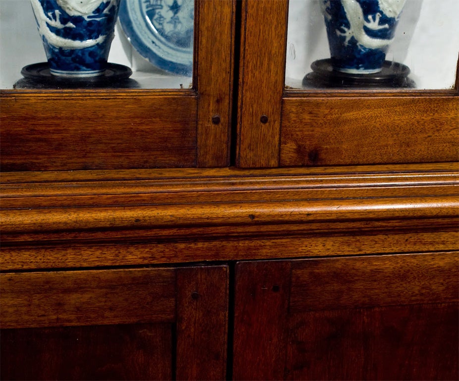 19th Century 18th Century Chippendale Solid  Walnut Corner Cabinet