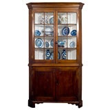 18th Century Chippendale Solid  Walnut Corner Cabinet