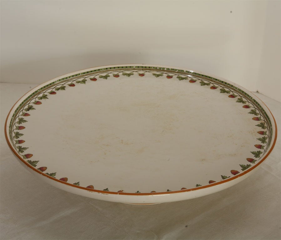 This porcelain wedgwood cream ware very large rotating 