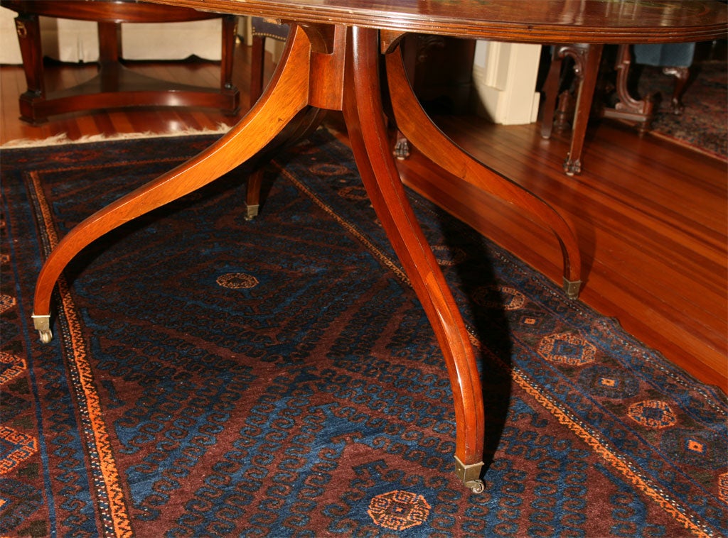 Inlay Hand-Painted Mahogany Center Table/Breakfast Table