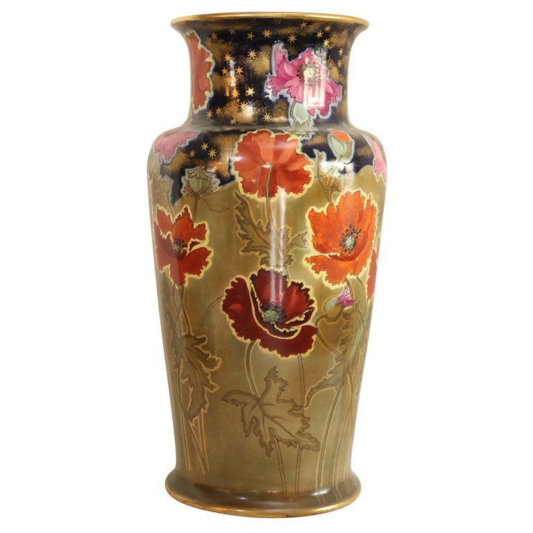 Doulton Burslem Monumental Art Nouveau Vase For Sale at 1stdibs