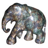 End of 20th Century Bronze Elephant by Christian Maas