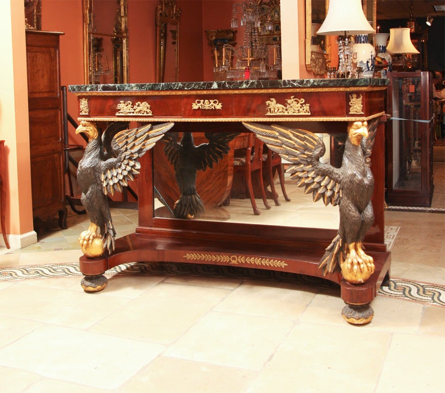 Empire Marble Top Console