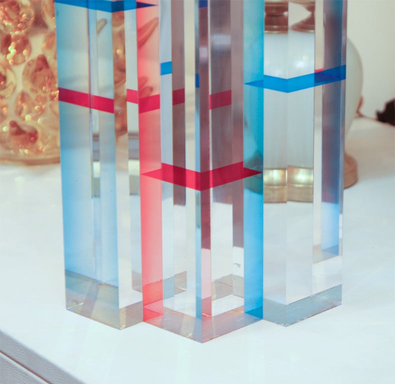 Lucite skyscraper inspired sculpture by Dale Morrow 4