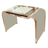 Lucite waterfall game table