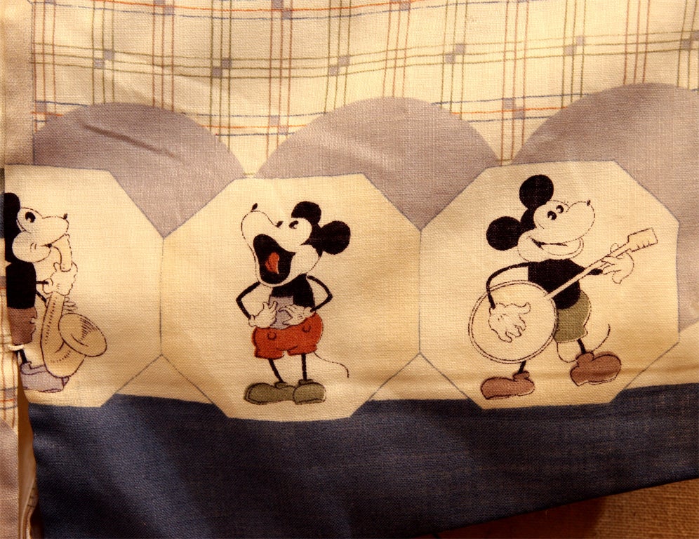 Cotton 1930's Mickey Mouse Kimono