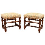 Pair of Early 19th Century French Tabourets