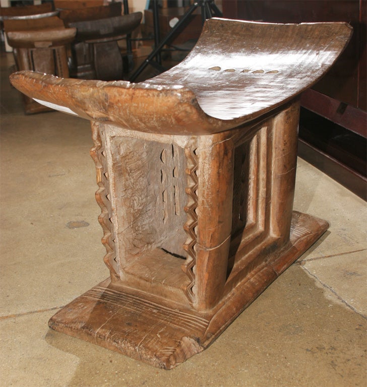 Ghanaian Asante Stool Side Table, Large