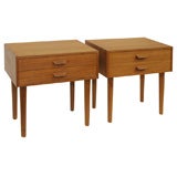 Pair of Teak Nightstands by Poul Volther