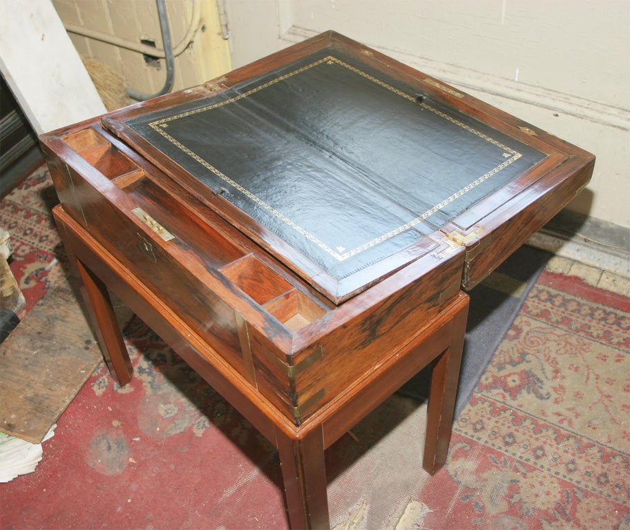 Brass Antique Lap Desk For Sale