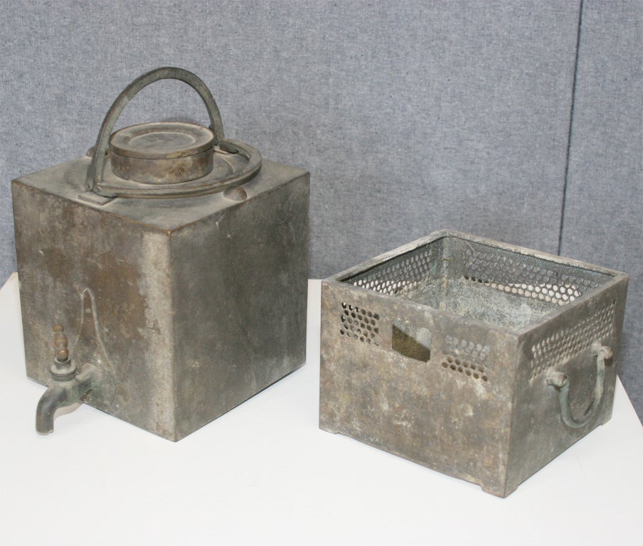 Bronze antique bronze water heater For Sale