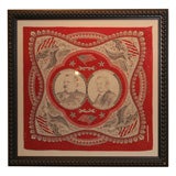 Antique Campaign Bandanna:  Cleveland and Hendricks