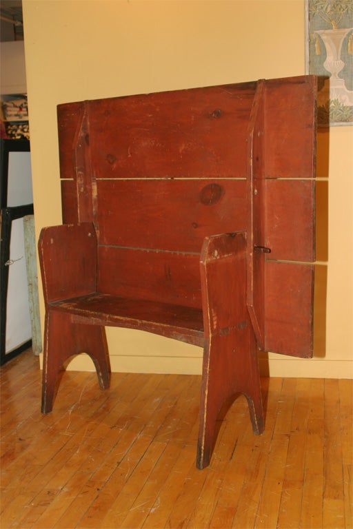 Wood Early 19th-Century New England Hutch Table For Sale