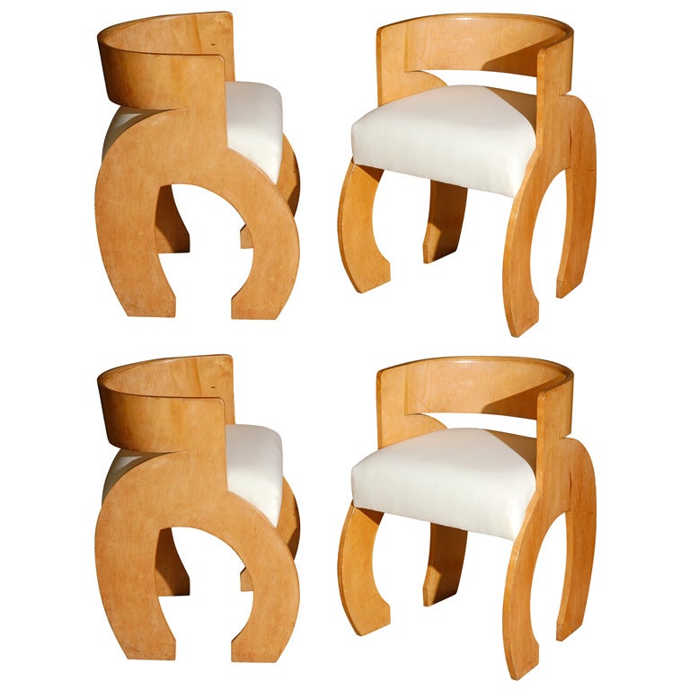 Set of Four Gerald Summers Dining Chairs