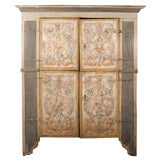 18c Italian Painted Double Corp Armoire