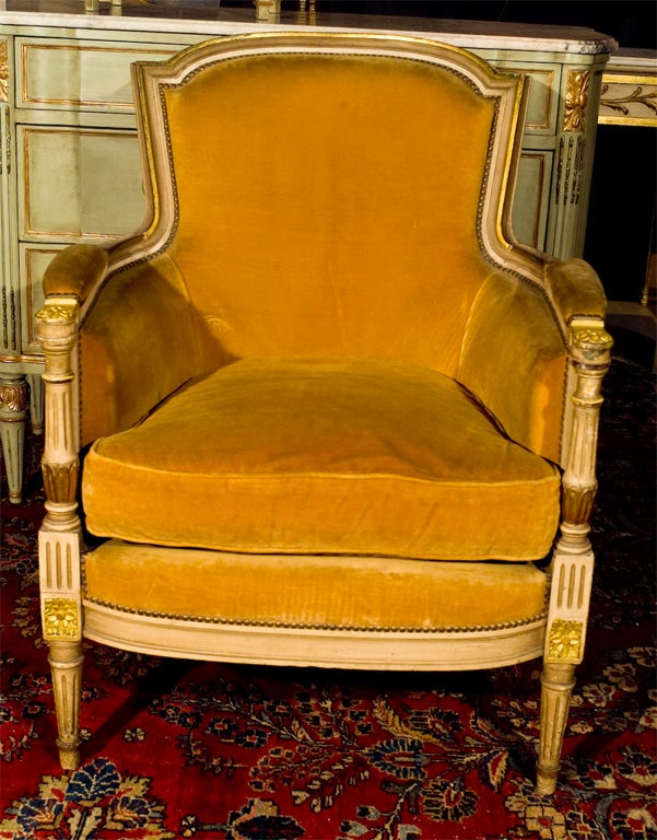 Pair of Louis XVI Style Fauteuils - Stamped Jansen