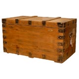Antique English tin lined Trunk