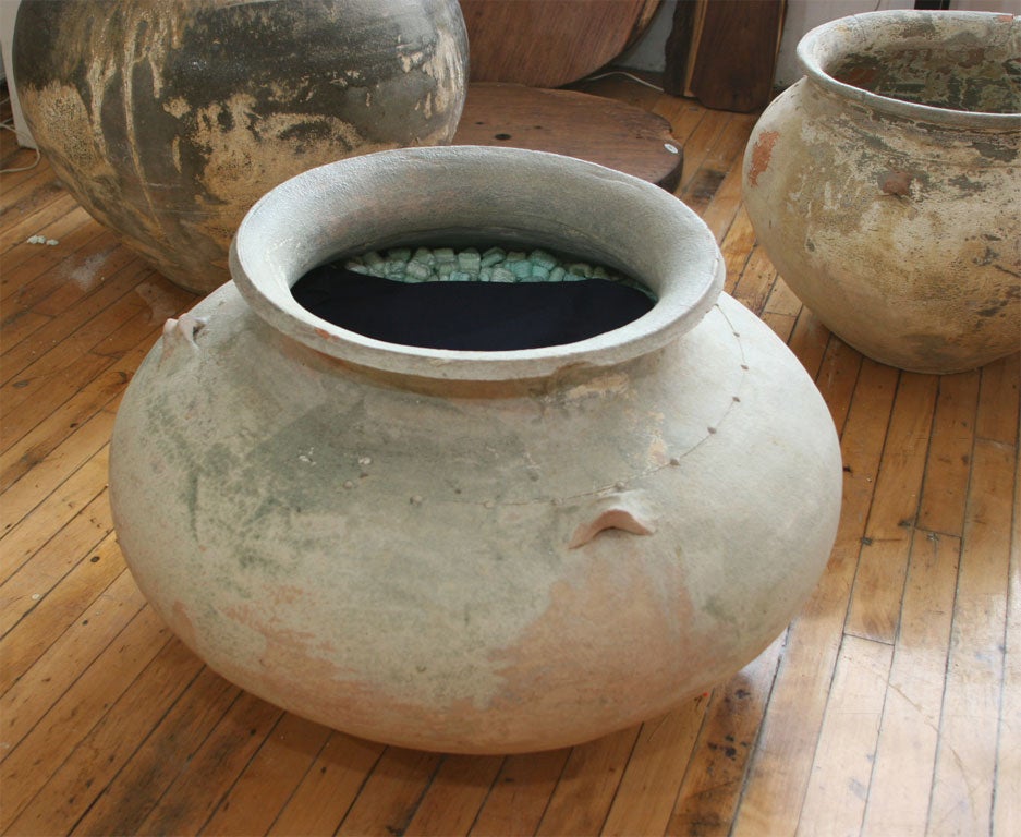 Thai Beautiful rustic vessel  in earthenware